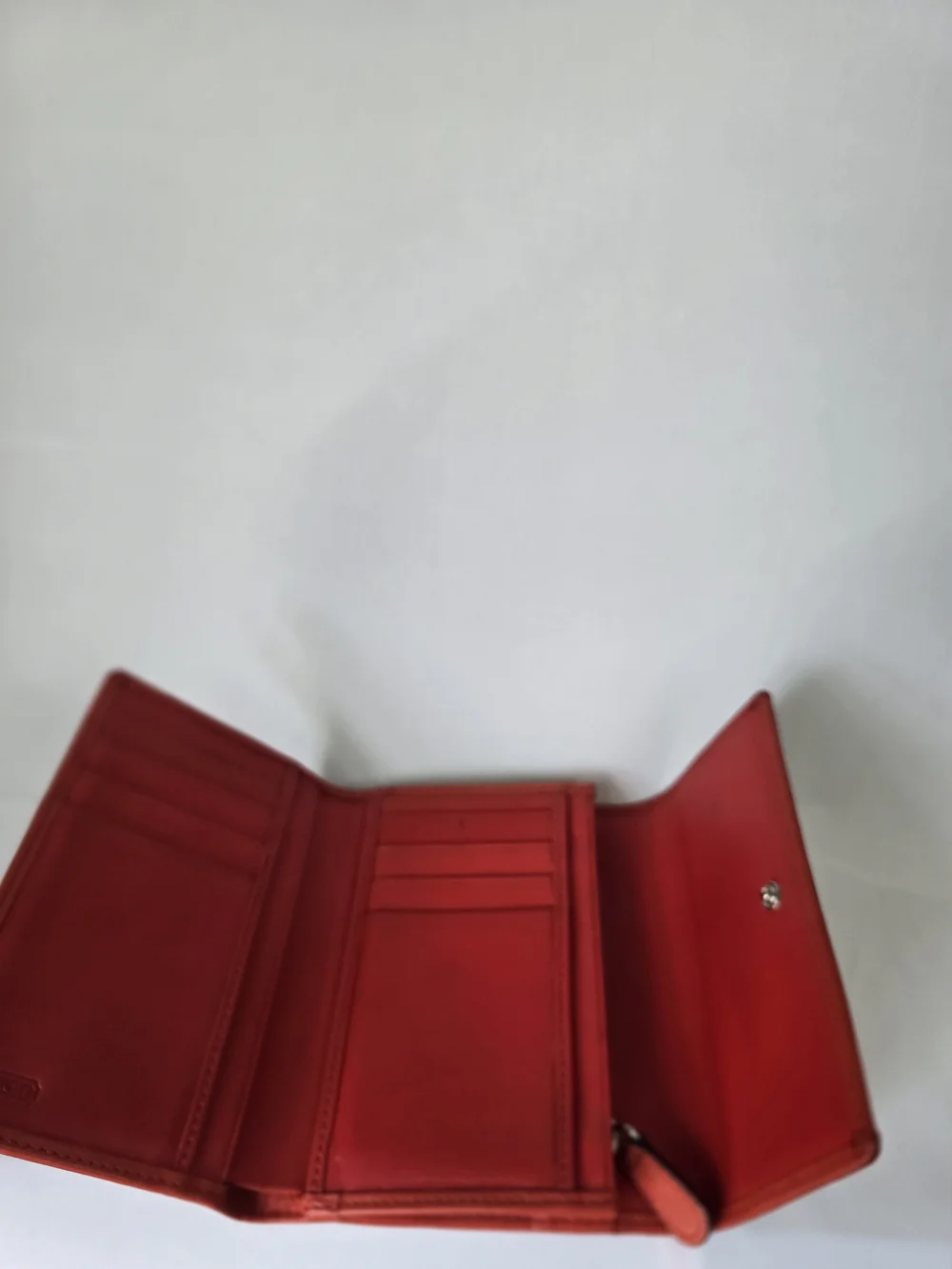 Coach Brown Signature Canvas Crossbody with Coral Trim and Matching Wallet